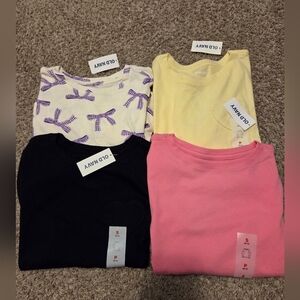 Girls 6/7 Long Sleece Shirts, New With Tag